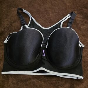 Black & White Sports Bra with Light Support